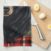 Majestic Noord Zwart Beer Keukenhanddoeken (Quarter Fold)