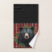 Majestic Noord Zwart Beren handdoek (Handdoek)