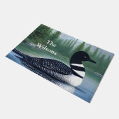 Majestic Northern Wilderness Loon Deurmat (Schuin)