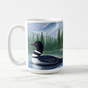 Majestic Northern Wilderness Loon Koffiemok