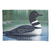 Majestic Northern Wilderness Loon Kussensloop (Voorkant)