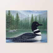 Majestic Northern Wilderness Loon Legpuzzel (Horizontaal)
