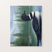 Majestic Northern Wilderness Loon Legpuzzel (Verticaal)