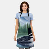 Majestic Northern Wilderness Loon Schort (Gedragen)