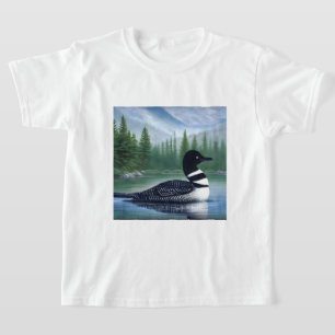 Majestic Northern Wilderness Loon T-shirt