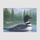 Majestic Northern Wilderness Loon Tissuepapier (Voorkant)