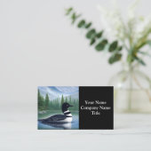 Majestic Northern Wilderness Loon Visitekaartje (Staand voorkant)