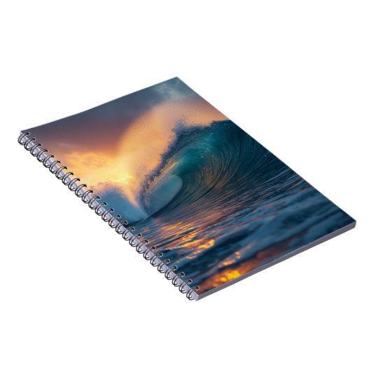 Majestic Ocean Waves Photo Notebook Notitieboek (Rechterzijde)