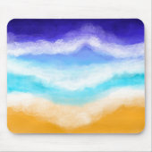 Majestic Ocean Waves Sandy Shore Muismat (Voorkant)