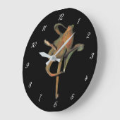 Majestic Octopus Round Wall Clock (met cijfers) Grote Klok (Hoek)
