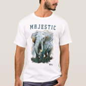 Majestic Olifant 1 Wit T-shirt (Voorkant)