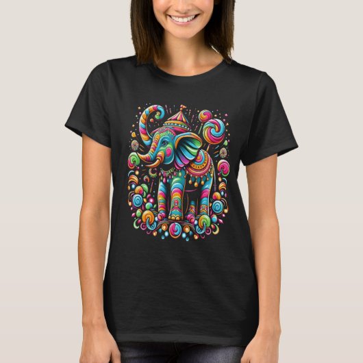 Majestic Olifant in een Pet T-shirt (Voorkant)