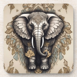 Majestic Olifant Mandala Bier Onderzetter