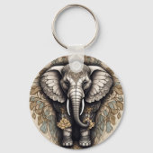 Majestic Olifant Mandala Sleutelhanger (Achterkant)