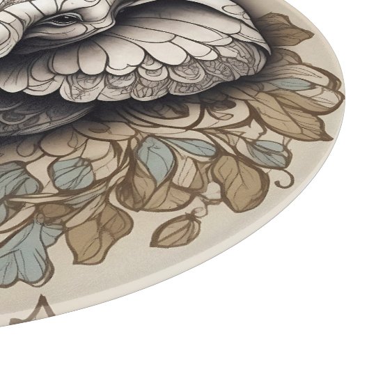 Majestic Olifant Mandala Snijplank (Hoek)