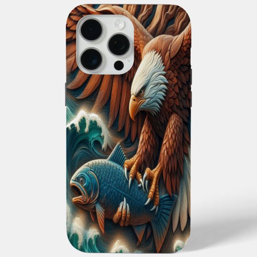 Majestic Ontmoeting: Adelaar en Vis Case-Mate iPhone Case (Achterkant)
