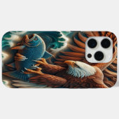 Majestic Ontmoeting: Adelaar en Vis Case-Mate iPhone Case (Achterkant (horizontaal))
