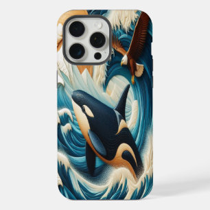 Majestic Ontmoeting: Orka en Adelaar iPhone 15 Pro Max Case
