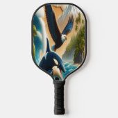 Majestic Ontmoeting: Orka en Orka Whale Pickleball Paddle (Voorkant)
