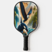 Majestic Ontmoeting: Orka en Orka Whale Pickleball Paddle (Achterkant)