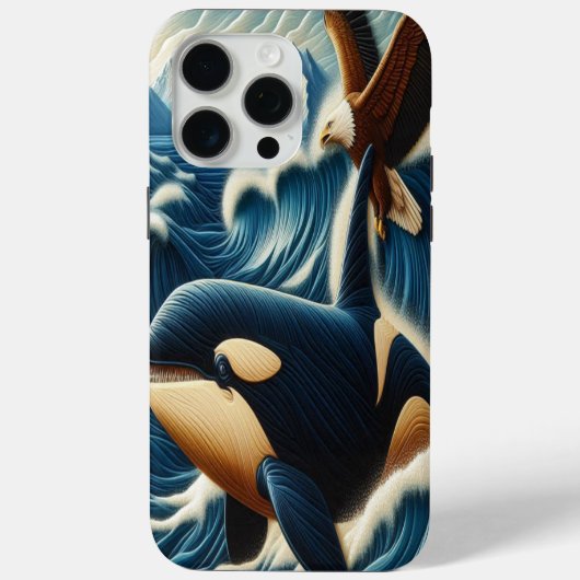 Majestic Ontmoeting: Walvis en Adelaar Case-Mate iPhone Case (Achterkant)