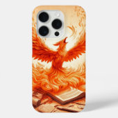Majestic Oranje Dragon Bird iPhone Case (Achterkant)