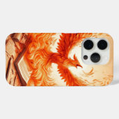 Majestic Oranje Dragon Bird iPhone Case (Achterkant (horizontaal))