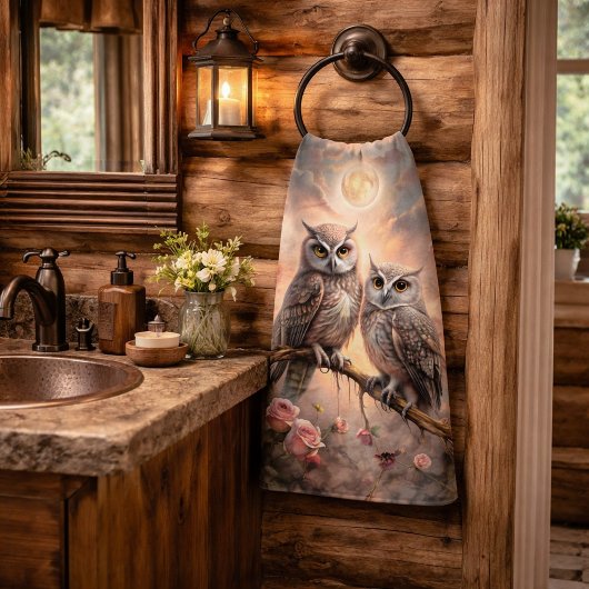 Majestic Owl Design Bad Handdoek