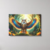 Majestic Owl Phoenix Hybrid Canvas Afdruk (Voorkant)