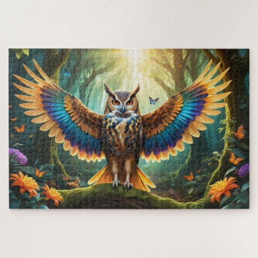 Majestic Owl Phoenix Hybrid Legpuzzel (Horizontaal)