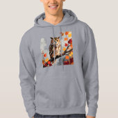 Majestic Owl Wildlife Art Print Hoodie (Voorkant)