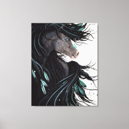 Majestic Paard Canvas Art Print van Bihrle
