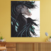Majestic Paard Canvas Art Print van Bihrle (Insitu (Woonkamer))
