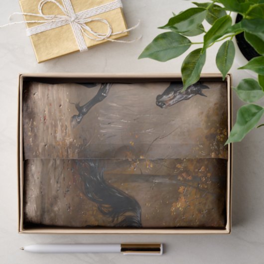 Majestic Paard Galloping Decoupage Tissuepapier (Geschenk)