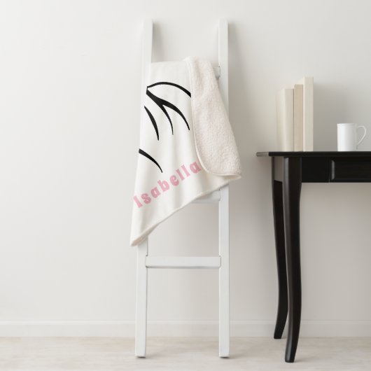 Majestic Paard met Lange, Vloeiende, Kleurrijke Ma Sherpa Deken (In situ)