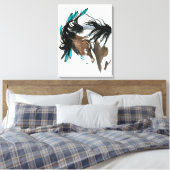Majestic Paard van Bihrle Canvas Afdruk (Insitu (Slaapkamer))
