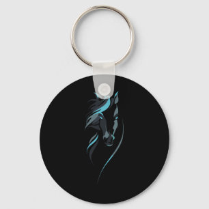 Majestic paard voor rijdende meisjes en ik hou van sleutelhanger