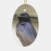 Majestic Paars Martin Keramisch Ornament (Links)