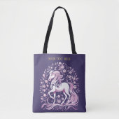 Majestic Paarse Paard Tote Bag (Voorkant)