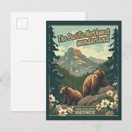 Majestic Pacific Northwest Briefkaart (Voorkant / Achterkant)