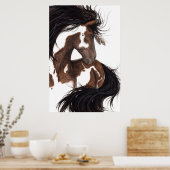 Majestic Paint Pinto Art Poster Horse door Bihrle (Keuken)