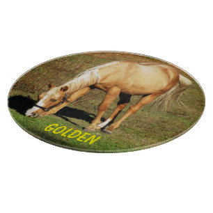 Majestic Palomino Horse - Fine Art Fotografie Snijplank