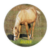 Majestic Palomino Horse - Fine Art Fotografie Snijplank (Voorkant)