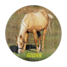 Majestic Palomino Horse - Fine Art Fotografie Snijplank