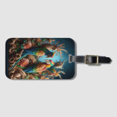 Majestic papegaaien Perched Bagagelabel (Voorkant (horizontaal))