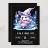 Majestic Pastel Wizard Verjaardag Kaart (Voorkant / Achterkant)