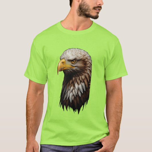 Majestic Patriot: Kale adelaar T-shirt (Voorkant)