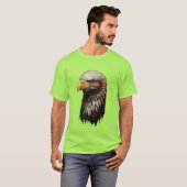 Majestic Patriot: Kale adelaar T-shirt (Voorkant volledig)