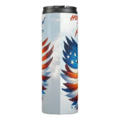 Majestic Patriottische Kale Adelaar Thermosbeker (Achterkant)