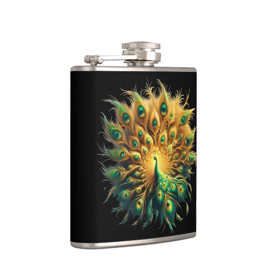 Majestic Peacock Dancing, Heupfles (Rechts)